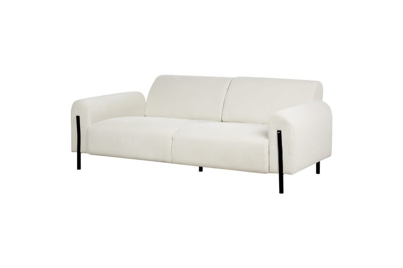 Soffgrupp Askim Vit/Svart, Manchestertyg - Vit/Svart, Manchestertyg - Möbler - Soffa - Soffgrupp