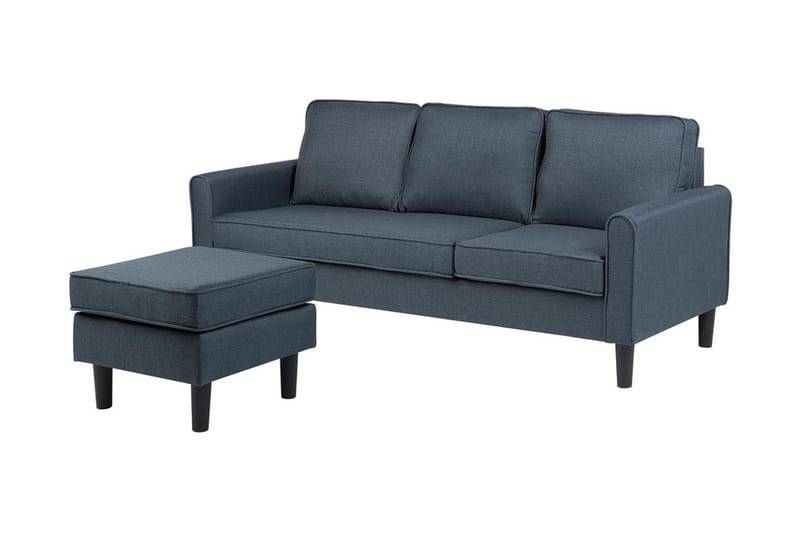 Avesta Soffa 2-4 Sits Med Fotpall - Grå - Möbler - Soffa - Soffgrupp