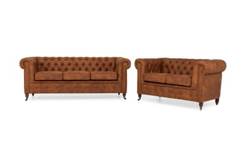 Chesterfield Deluxe Soffgrupp 3-sits+2-sits