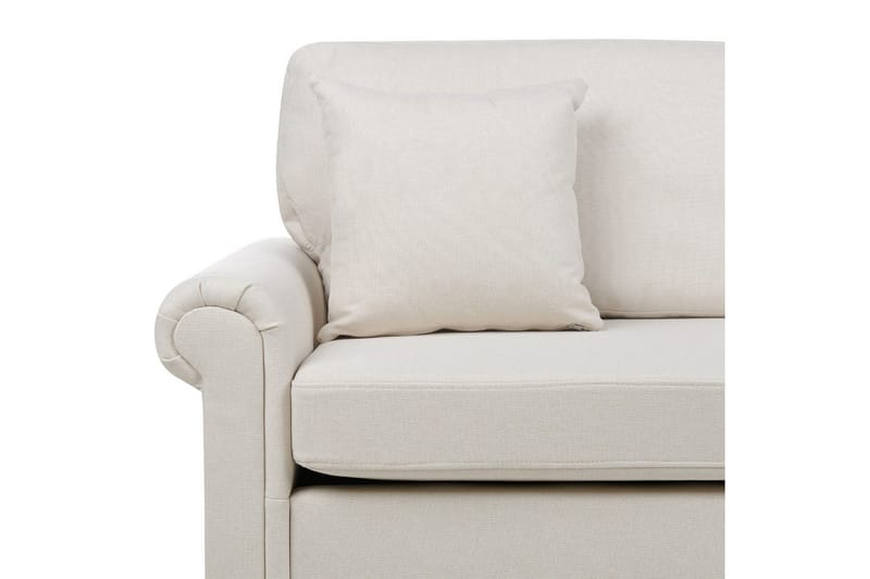 Soffgrupp Ginnerup Beige/mörkt trä - Beige/mörkt trä - Möbler - Soffa - Soffgrupp