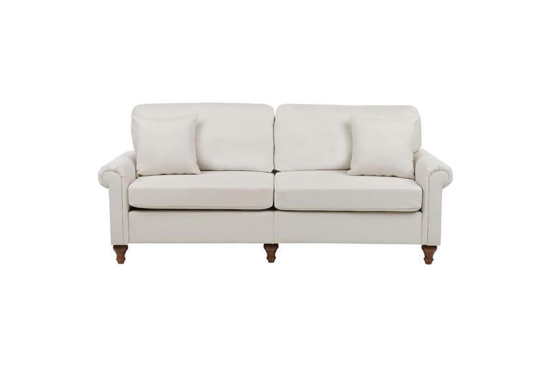 Soffgrupp Ginnerup Beige/mörkt trä - Beige/mörkt trä - Möbler - Soffa - Soffgrupp