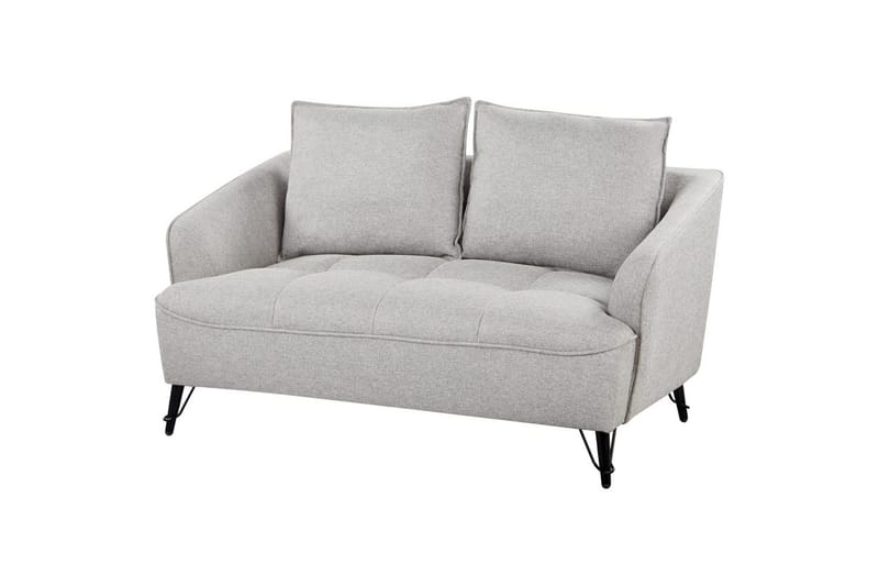 Soffgrupp Hobro Grå/svart - Grå/svart - Möbler - Soffa - Soffgrupp