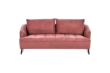 Soffgrupp Hobro Röd/Svart - Röd/Svart - Möbler - Soffa - Soffgrupp