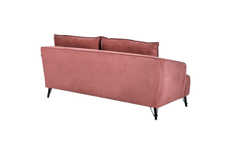 Soffgrupp Hobro Röd/Svart - Röd/Svart - Möbler - Soffa - Soffgrupp