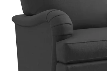 Howard Classic Soffgrupp 3-sits Soffa + Fåtölj + Fotpall i Tyg - Mörkgrå - Möbler - Soffa - Soffgrupp - Howard soffgrupp