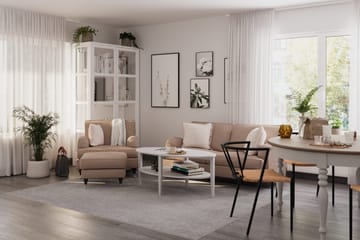 Howard Classic Soffgrupp 3-sits Soffa + Fåtölj i Tyg - Mörkbeige - Möbler - Soffa - Soffgrupp - Howard soffgrupp
