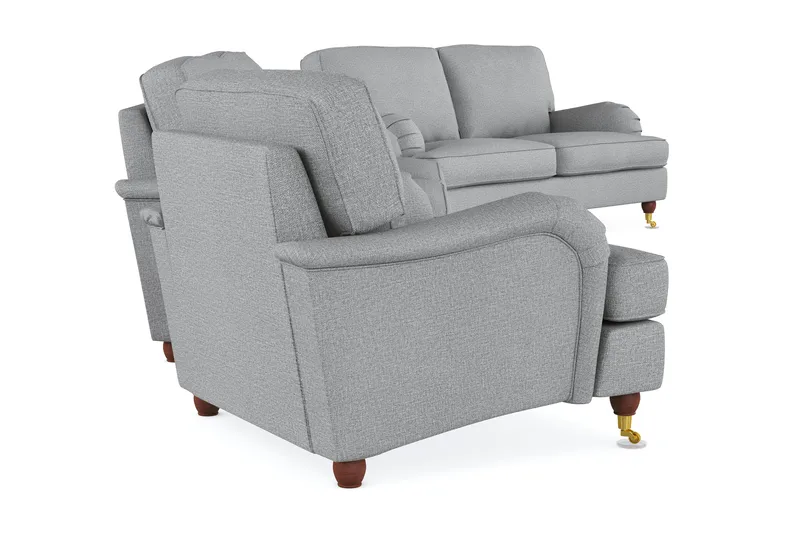 Howard Lyx Soffgrupp 3-sits + 2-sits Soffa + Fåtölj i Tyg - Ljusgrå - Möbler - Soffa - Soffgrupp - Soffgrupp 3 2 1
