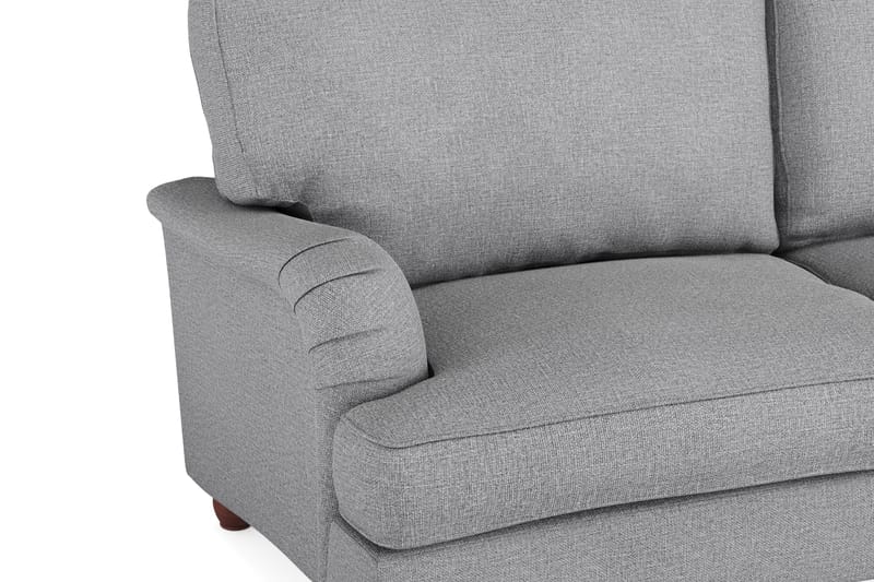 Howard Lyx Soffgrupp 4-sits Svängd Soffa + Divanfåtölj i Tyg - Ljusgrå - Möbler - Soffa - Soffgrupp - Howard soffgrupp