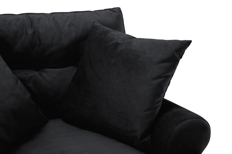 Andrew 3-sits Sammetssoffa - Svart - Möbler - Soffa - Soffgrupp - Howard soffgrupp