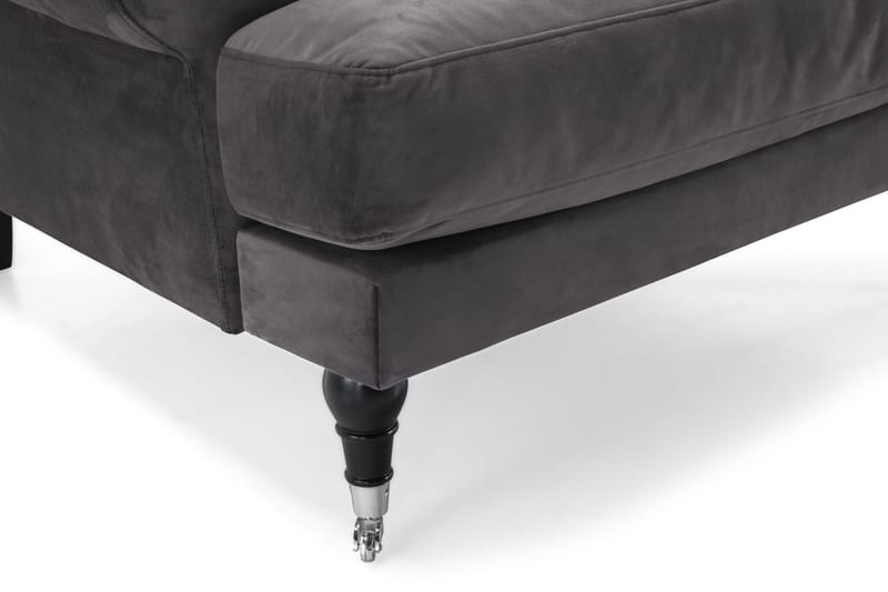 Andrew Soffgrupp 2+1 Sammet - Mörkgrå - Möbler - Soffa - Soffgrupp - Howard soffgrupp