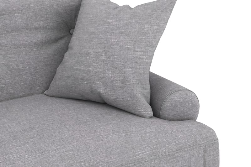 Andrew Soffgrupp 2-sits Soffa + Fåtölj + Fotpall i Tyg - Grå - Möbler - Soffa - Soffgrupp - Howard soffgrupp