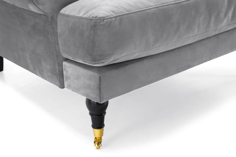 Andrew Soffgrupp 3+2+1 Sammet - Ljusgrå - Möbler - Soffa - Soffgrupp - Howard soffgrupp