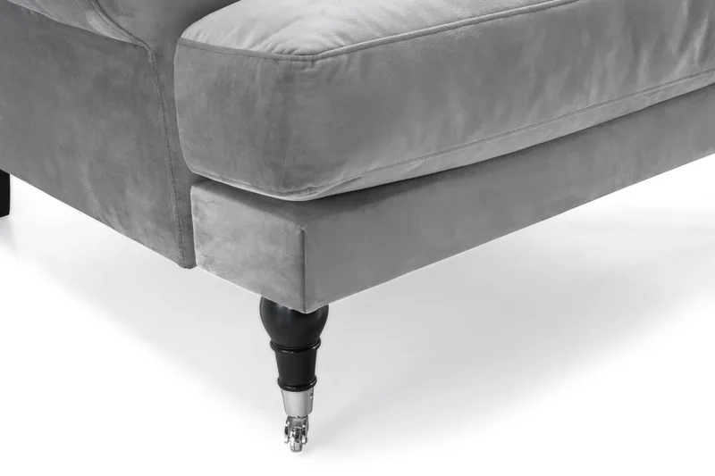 Andrew Soffgrupp 3+2+1 Sammet - Ljusgrå - Möbler - Soffa - Soffgrupp - Howard soffgrupp