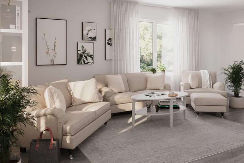 Howard Classic Soffgrupp 2-sits + 2-sits Tygsoffa - Beige - Möbler - Soffa - Soffgrupp - Howard soffgrupp