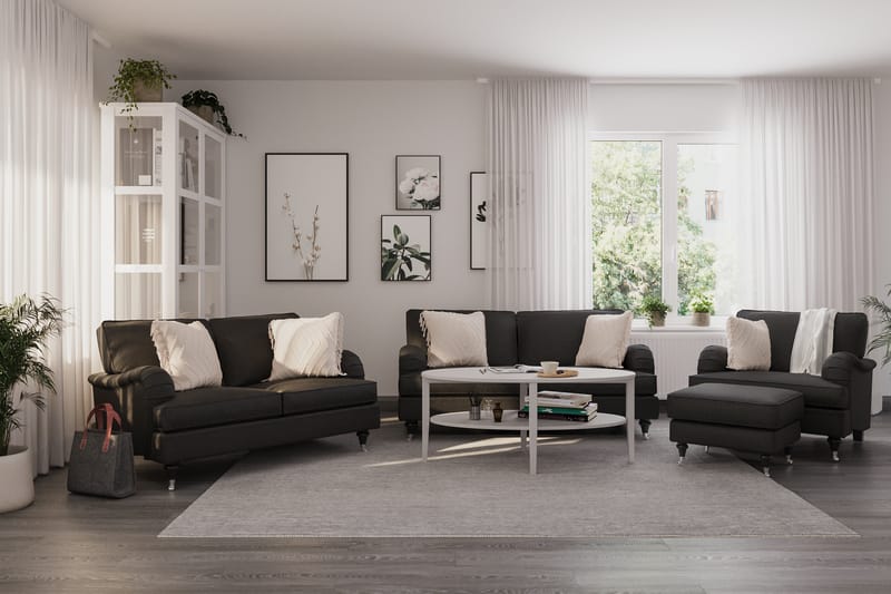 Howard Classic Soffgrupp 2-sits + 2-sits Tygsoffa - Mörkgrå - Möbler - Soffa - Soffgrupp - Howard soffgrupp