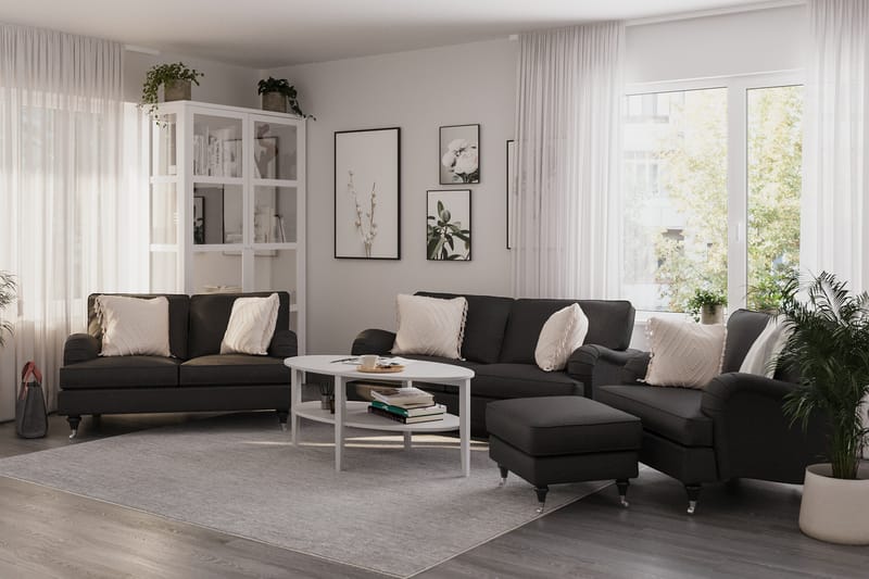 Howard Classic Soffgrupp 2-sits + 2-sits Tygsoffa - Mörkgrå - Möbler - Soffa - Soffgrupp - Howard soffgrupp