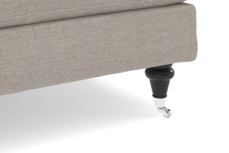 Howard Classic Soffgrupp 2-sits Soffa + Fåtölj + Fotpall i Tyg - Beige - Möbler - Soffa - Soffgrupp - Howard soffgrupp