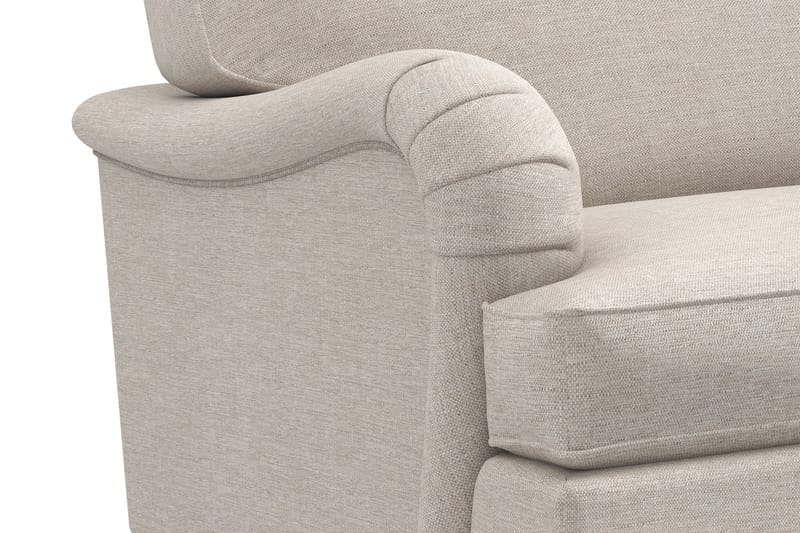 Howard Classic Soffgrupp 2-sits Soffa + Fåtölj + Fotpall i Tyg - Beige - Möbler - Soffa - Soffgrupp - Howard soffgrupp