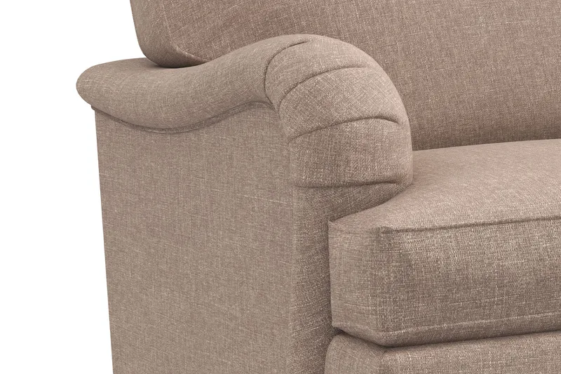 Howard Classic Soffgrupp 3-sits + 2-sits Soffa + Fåtölj + Fotpall i Tyg - Mörkbeige - Möbler - Soffa - Soffgrupp - Howard soffgrupp