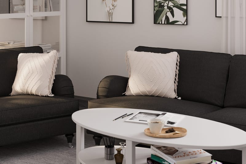 Howard Classic Soffgrupp 3-sits + 2-sits Soffa + Fåtölj i Tyg - Mörkgrå - Möbler - Soffa - Soffgrupp - Howard soffgrupp