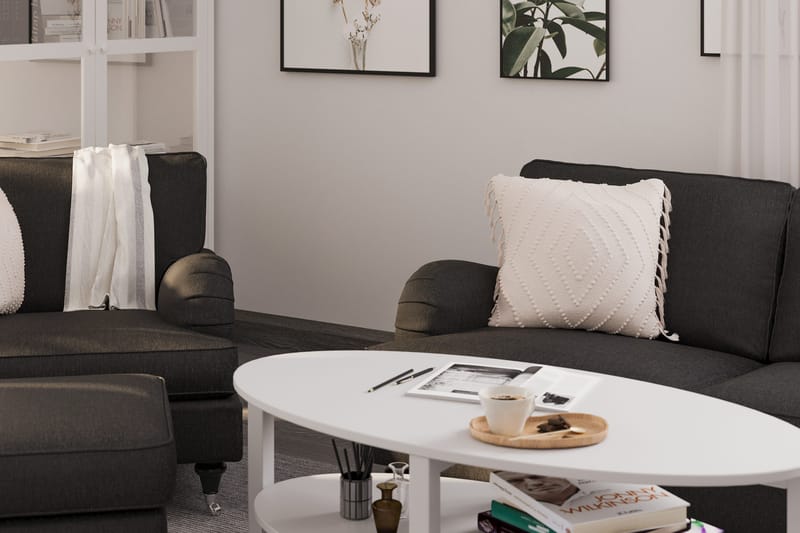 Howard Classic Soffgrupp 3-sits Soffa + Fåtölj i Tyg - Mörkgrå - Möbler - Soffa - Soffgrupp - Howard soffgrupp