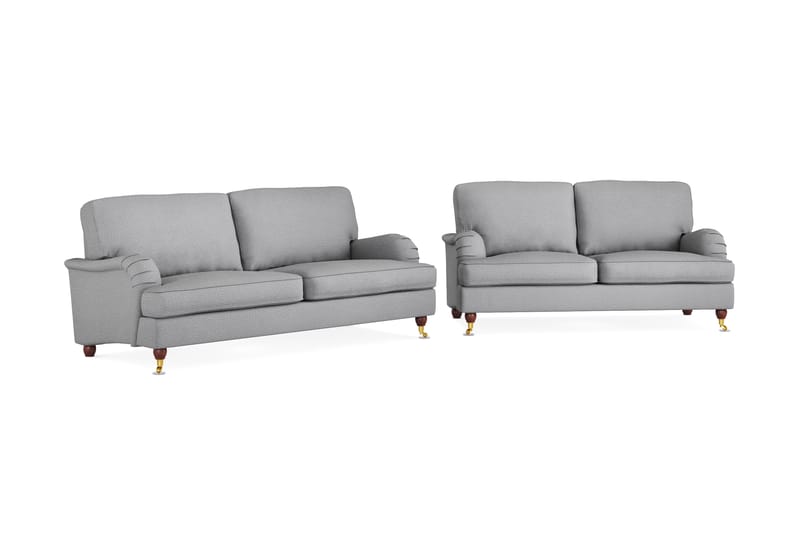 Howard Lyx Soffgrupp 3-sits + 2-sits Tygsoffa - Ljusgrå - Möbler - Soffa - Soffgrupp - Howard soffgrupp