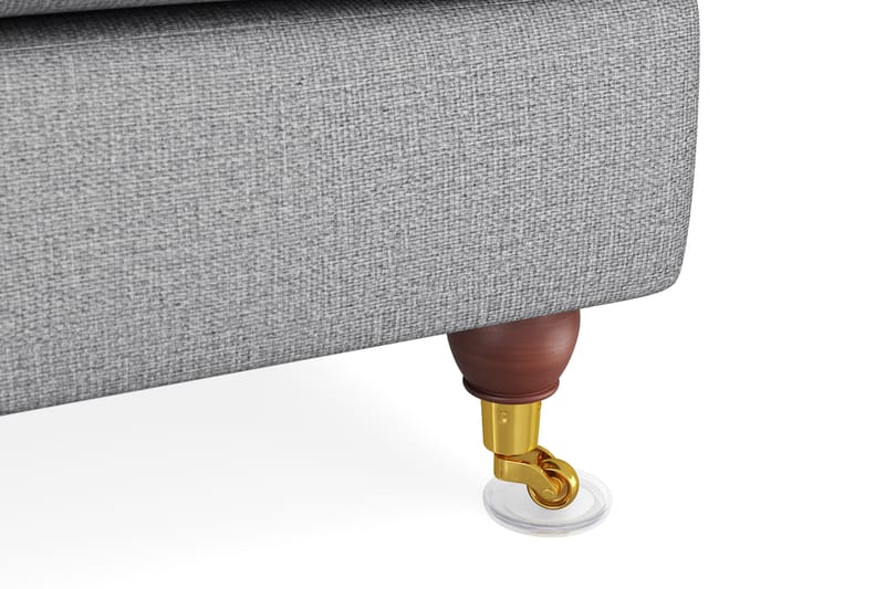 Howard Lyx Soffgrupp 4-sits + 3-sits Soffa + Divanfåtölj i Tyg - Ljusgrå - Möbler - Soffa - Soffgrupp - Howard soffgrupp