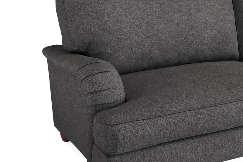 Howard Lyx Soffgrupp 4-sits + 3-sits Soffa + Divanfåtölj i Tyg - Mörkgrå - Möbler - Soffa - Soffgrupp - Howard soffgrupp