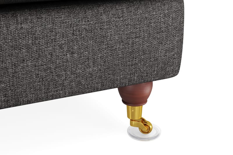 Howard Lyx Soffgrupp 4-sits + 3-sits Soffa + Divanfåtölj i Tyg - Mörkgrå - Möbler - Soffa - Soffgrupp - Howard soffgrupp