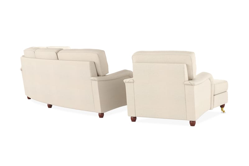 Howard Lyx Soffgrupp Svängd 4-sits+3-sits+Divan - Beige - Howard soffgrupp