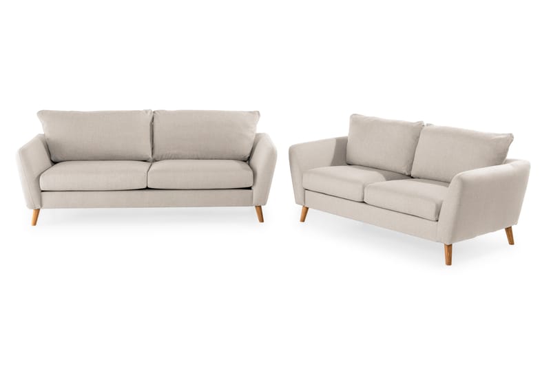 Trend Soffgrupp 3-sits + 2-sits Tygsoffa, Beige