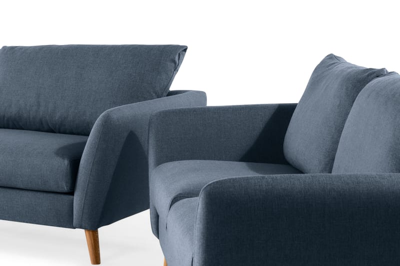 Trend Soffgrupp 3-sits + 2-sits Tygsoffa - Blå - Möbler - Soffa - Soffgrupp - Howard soffgrupp