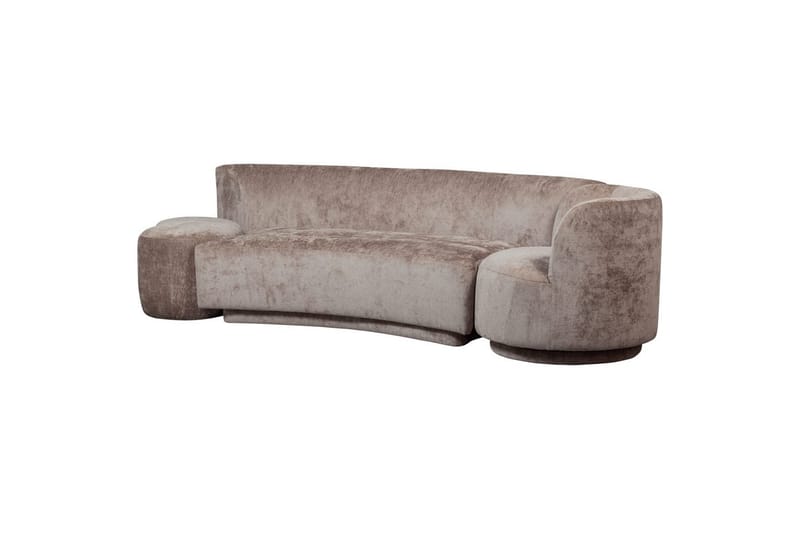 Soffgrupp Kombi-Populär med Pouf - Taupe - Möbler - Soffa - Soffgrupp