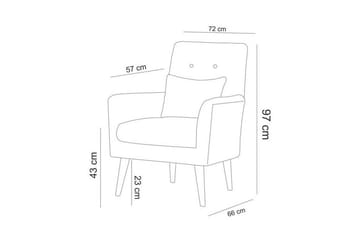 Lepinas 3-sits Bäddbar Soffgrupp i Tyg med Fotpall - Antracit - Möbler - Soffa - Soffgrupp