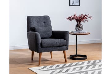 Lepinas 3-sits Bäddbar Soffgrupp i Tyg med Fotpall - Antracit - Möbler - Soffa - Soffgrupp