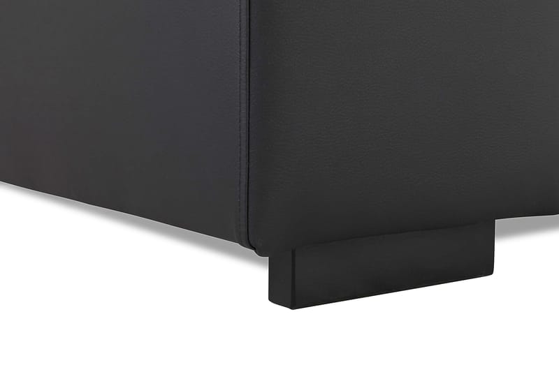 Link Soffgrupp Fåtölj+Fotpall 70 Ecoläder - Svart - Möbler - Soffa - Soffgrupp