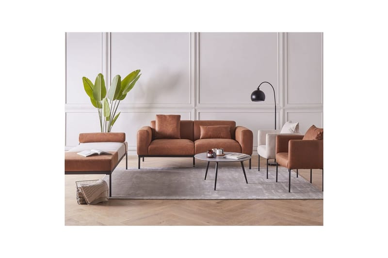 Soffgrupp Malmos Beige/brun/svart - Beige/brun/svart - Möbler - Soffa - Soffgrupp