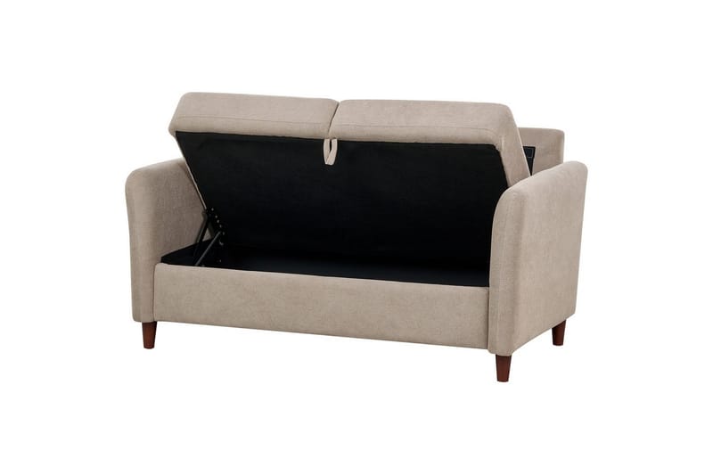Soffgrupp Mare Beige/mörkt trä - Beige/mörkt trä - Möbler - Soffa - Soffgrupp