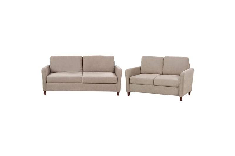 Soffgrupp Mare Beige/mörkt trä - Beige/mörkt trä - Möbler - Soffa - Soffgrupp
