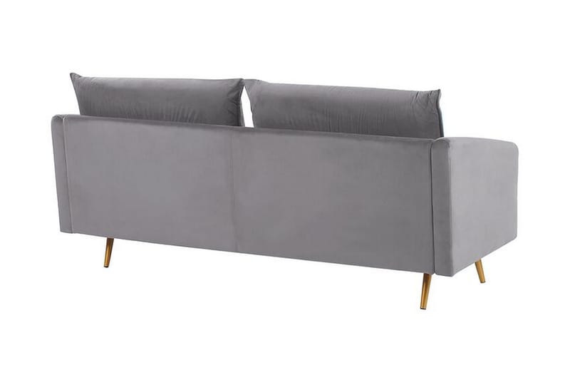 Maurana Soffgrupp 2-sits + 3-sits - Sammet/Grå - Möbler - Soffa - Soffgrupp