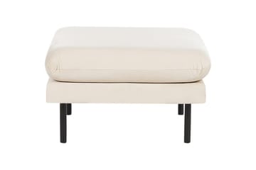 Soffgrupp med fotpall Vinterbro Ljusbeige/svart, Sammet - Ljusbeige/svart, Sammet - Möbler - Soffa - Soffgrupp