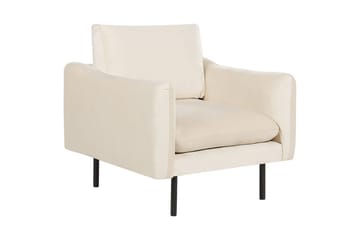 Soffgrupp med fotpall Vinterbro Ljusbeige/svart, Sammet - Ljusbeige/svart, Sammet - Möbler - Soffa - Soffgrupp