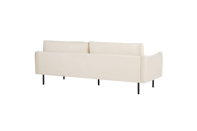 Soffgrupp med fotpall Vinterbro Ljusbeige/svart, Polyester - Ljusbeige/svart, Polyester - Möbler - Soffa - Soffgrupp