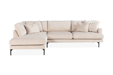 Menard Soffgrupp 4-sits Vänstervänd L-formad Schäslongsoffa + Stor Fåtölj i Manchester - Beige - Möbler - Soffa - Soffgrupp