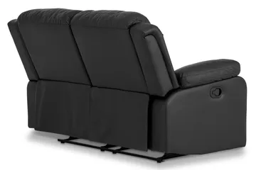 Norbo Soffgrupp 3-sits+2-sits+Fåtölj Konstläder - Svart - Möbler - Soffa - Soffgrupp