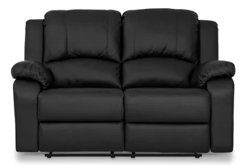 Norbo Soffgrupp 3-sits+2-sits+Fåtölj Konstläder - Svart - Möbler - Soffa - Soffgrupp