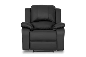 Norbo Soffgrupp 3-sits+2-sits+Fåtölj Konstläder - Svart - Möbler - Soffa - Soffgrupp