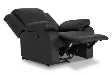 Norbo Soffgrupp 3-sits+2-sits+Fåtölj Konstläder - Svart - Möbler - Soffa - Soffgrupp