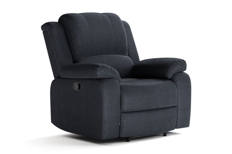 Norbo Soffgrupp Recliner 3+2+1 - Fällbar soffa fåtölj - Biosoffa i Tyg - Svart - Möbler - Soffa - Soffgrupp