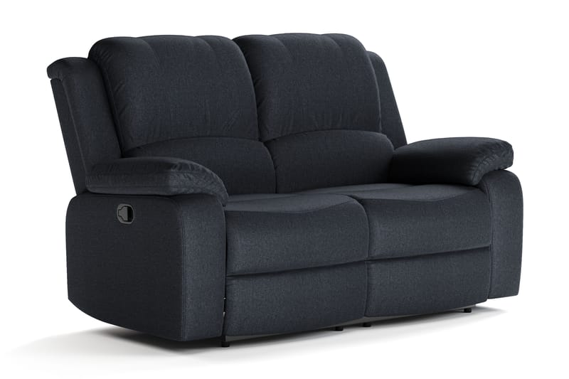 Norbo Soffgrupp Recliner 3+2+1 - Fällbar soffa fåtölj - Biosoffa i Tyg - Svart - Möbler - Soffa - Soffgrupp